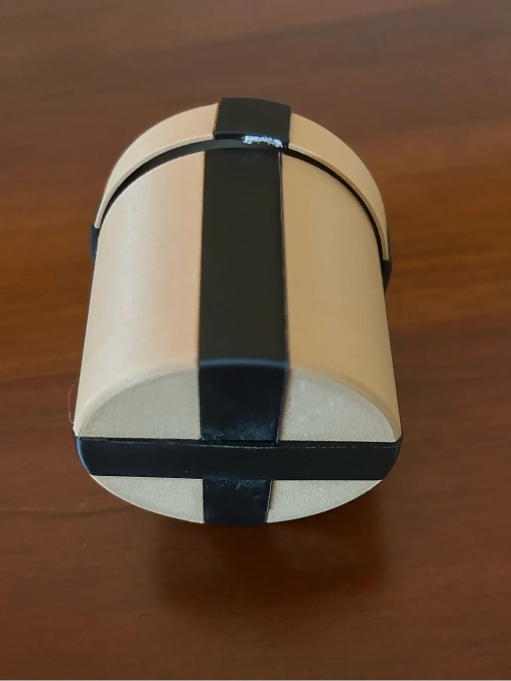 Classic Cream Decorative Gift Box with Black Ribbon